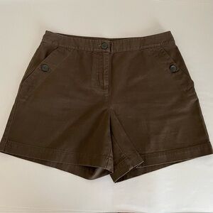 Geoffrey Beene Sport 100% Cotton Olive Green Chino Shorts Size 6